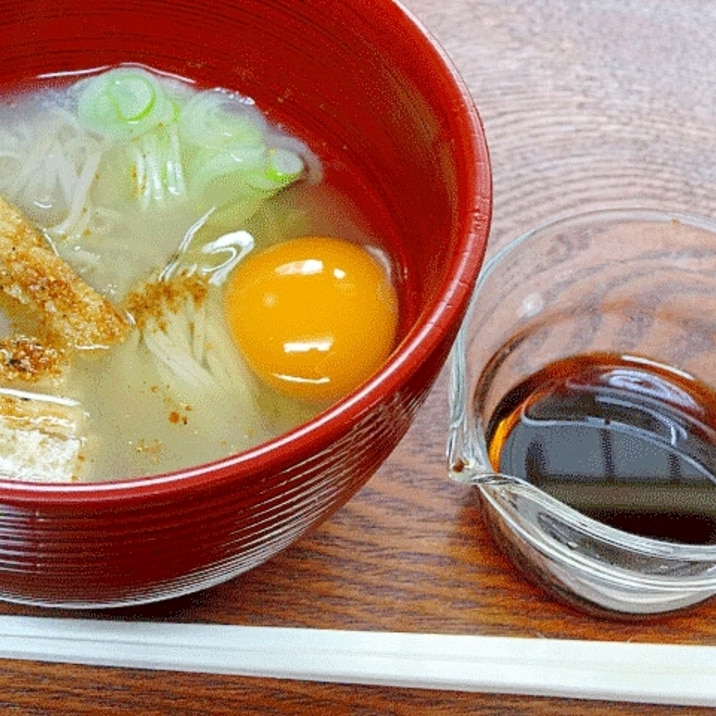 そば湯の旨み☆　出雲特産「釜揚げ蕎麦」